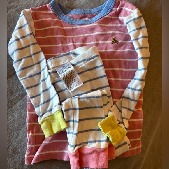GAP Other - GAP Striped Pajama Set with Bear Logo Footless 3 years